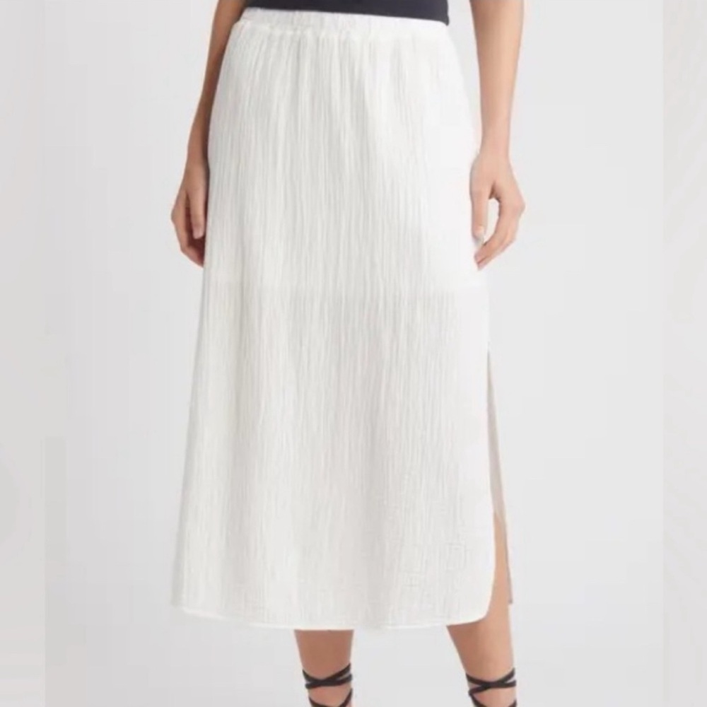 NWT J.Crew Gauze Maxi Skirt and/or Swim Cover-Up with Slit, Small